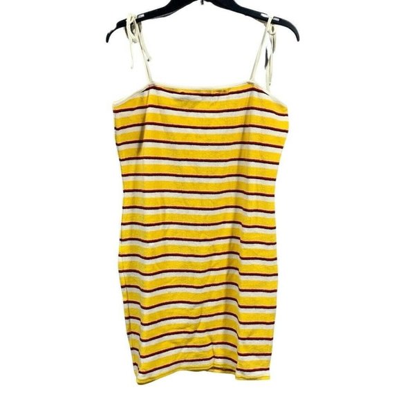 Solid And Striped Terry Shift Dress Swim Cover Up Size XL - Picture 5 of 10